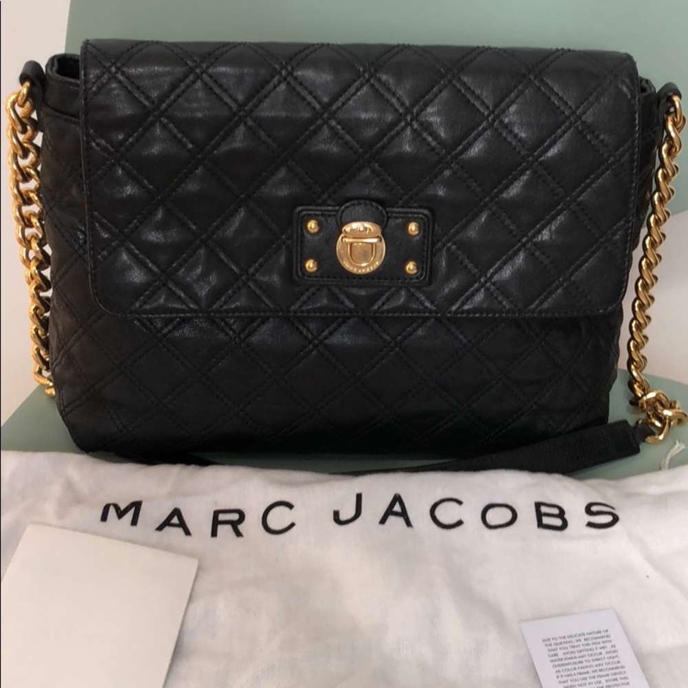 Black quilted Marc Jacobs bag